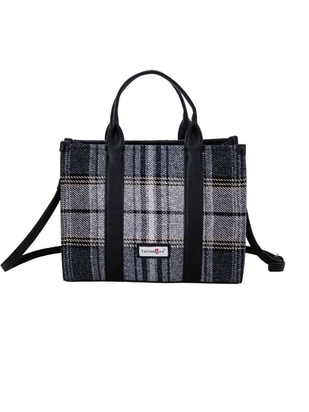 Stylish Plaid Tote Bag for Women | Checkered Top Handle Handbag & Crossbody Bag
